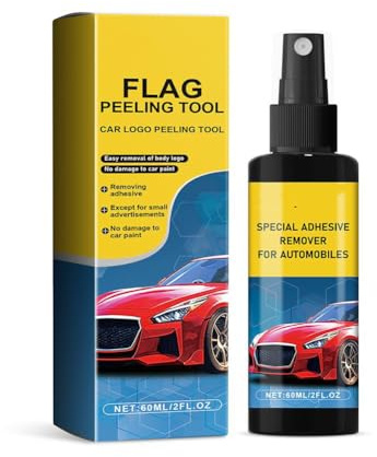 Glue Off Adhesive Remover,Glue Remover Spray Effortlessly Erase Adhesive Hassles & Car Stickers with Plastic Razor Blade Scraper,for Cars, Windows, Rapidly Removes Labels, Sticker, Glue(remover)