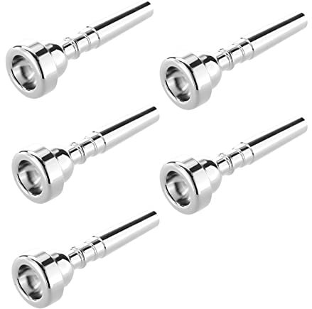 SRMAN 5X Trompeten Mundstueck fuer 7C Groesse Silber Ueberzogen