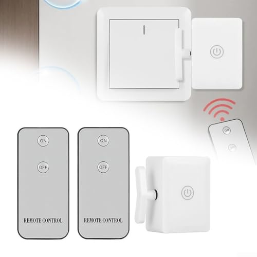 Smart Switch Button Pusher - Home Controller Remote Switch Remote Button Pusher, 51 * 54mm, 1 Switch Robot + 2 IR Remote Controls