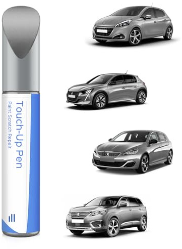 KCA Gris Artense Metallizzato/Grigio Cumulus Metallizzato Vernice per Ritocchi per Peugeot Corrispondenza Esatta - Ritocca Graffi e Scheggiature