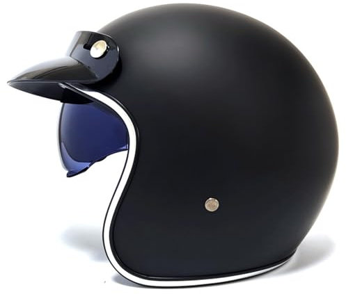 Aperto Caschi Scodella Casco Demi-Jet Casco Scooter Casco Mezzo Cromwell Casco Moto Copertura per Casco Moto Certificato ECEDOT Applicabile sia a uomini che a donne 2,M:57-58CM