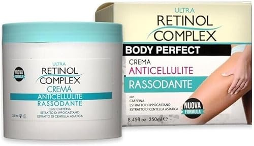 Retinol Complex straffende Anti-Cellulite-Creme mit Koffein und Centella Asiatica, 250 ml