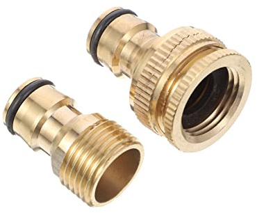 ADOCARN Adaptateur Robinet Cuisine Raccord Rapide Étanche pour Tuyau Arrosage et Machine à Laver Kit avec Joint Fuite pour Évier et Jardin