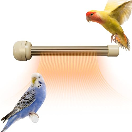 Vogelkäfig Heizung Elektrisch, Wärmelampe Für Vögel Mit Temperaturregelung, Sichere Heizplatte Energiesparend Für Wellensittich Kanarien Kleine Vögel Kleintiere Innen Balkon Käfig