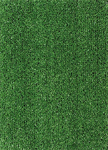 Rollo de césped artificial de alta densidad, 1 x 4 m, 7 mm de altura, color verde oscuro, perfecto para uso en jardín y exteriores