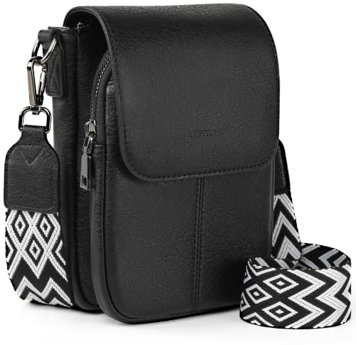 TANTOMI Cell Phone Crossbody Bags for Women Small Shoulder Bag Anti Theft Ladies Handbags PU Leather Cross Body Bag Women with Card Slots Versatile Waterproof Phone Bags Travel Accessories