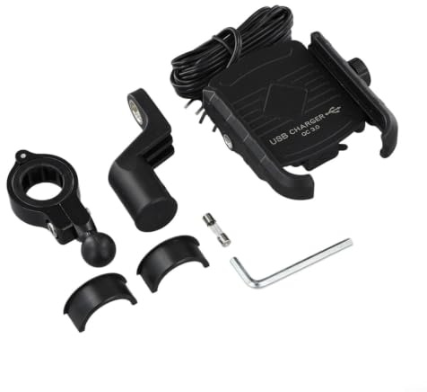 Support de téléphone pour vélo - Chargement sans fil - Support pour smartphone - Antichoc - 32 mm