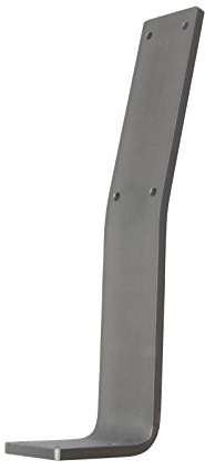 Gedotec Rückenlehnen-Halter Metall Rückenlehnen-Halterung für Sitz-Bank & Betten | Halterung zum Anschrauben | Stahl Rohstahl lackiert | Profil 60 x 8 mm | 1 Stück - Design Bank-Lehnenbügel L-Form