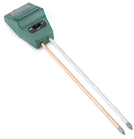 3-in-1 pH-Tester für Boden, Wasser, Feuchtigkeit, Lichttest, Messgerät, Sonnenlichtsensor für Garten, Pflanze, Blume
