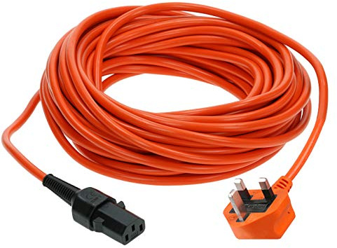 15 Metre Flex Power Cable, Compatible with Victor Rotary Floor Polisher (Orange)