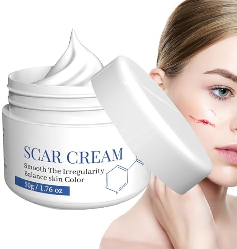 Crema para cicatrices para el cuerpo - Gel para eliminar cicatrices, crema para cicatrices, 50g, reparadora - Cuidado natural las cicatrices para la reparación la piel Aclare Raxove