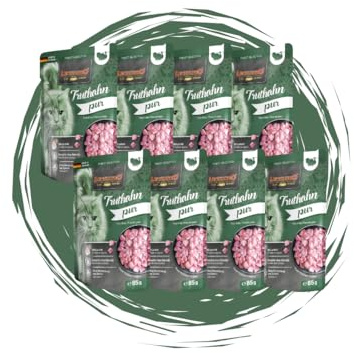 Leonardo Frischebeutel 8x85 g - Katzenfutter - Nassfutter - Multi Bundle - Sparpaket - Premium Monoprotein Katzenfutter - hypoallergen & mit Lachsöl - 8x85 g Truthahn Pur