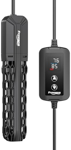 FREESEA Aquarium Heater for Fish Tank: 100W/200W/300W/500W Submersible Fish Tank Heaters with Over-Temperature and Off-Water Protection for 10-20 Gallon Saltwater and Freshwater