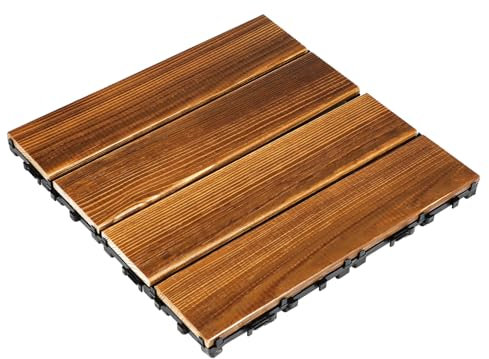 NUOBESTY Pavimenti in Autobloccanti Per Patio Piastrelle Per Terrazze Esterne in Facile Installare Design Ad Incastro Robusto e Durevole