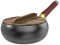 Wok Hierro Fundido Avec couvercle en Bois, Frying Pan, Sartenes Hierro Fundido, Sartén Antiadherente sin Revestimiento, Cazuelas, Olla grande Para freír, cocer, guisar y freír