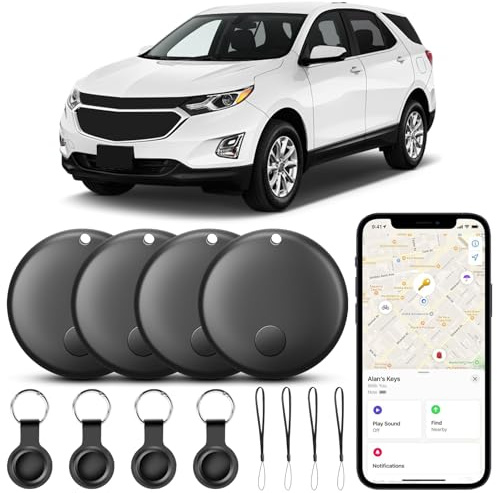 Glitfix GPS-Tracker für Fahrzeuge Kompatibel mit der APP-LE Find My App (nur iOS) Echtzeit Air Tracker Tags Globale Abdeckung Verstecktes Auto Ortungsgerät Keine monatliche Gebühr oder Abonnement