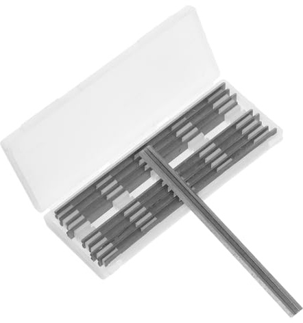 DIYEAH 10pièces Lot De Lames De Raboteuse Électrique Acier Rapide Lames Jetables Pour Rabotage Bois Couteaux De Remplacement Pour Raboteuse à Bois