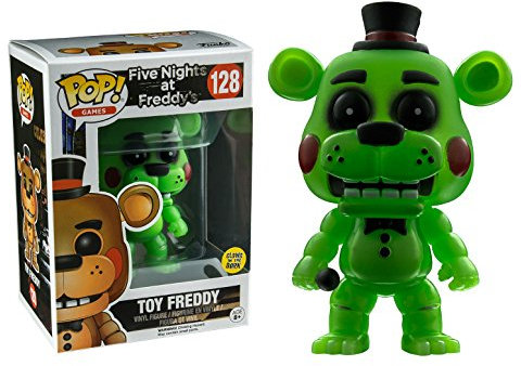 Funko Freddy aus dem Videospiel Five Nights at Freddys, Sammelfigur 128, Spielzeug Freddy leuchtet im Dunkeln, 13880
