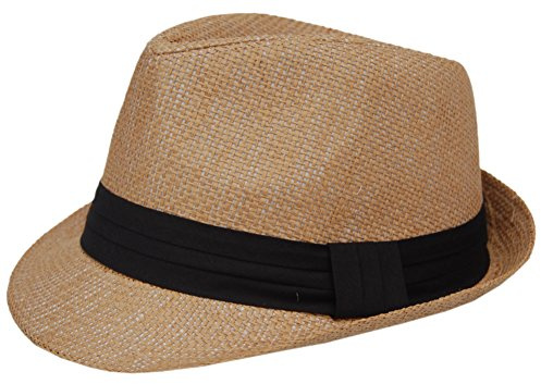 Cool4 Trilby Strohhut Sand Sommer Stroh Hut Cap Kappe Mütze Sonnenschutz Sonnenhut Strand SH02 (60)