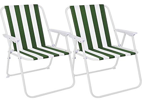2'er Set Campingstuhl Faltstuhl Stoff Oxfort Klappstuhl Anglerstuhl Regiestuhl Angelstuhl Metall B 53 x T 46 x H 74 cm