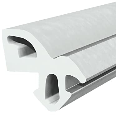 Seiletech.de Guarnizione per finestra | S-1560 | 10 m | Guarnizione in gomma per finestre in PVC | colore grigio | Paraspifferi | Guarnizione in gomma per finestre in plastica