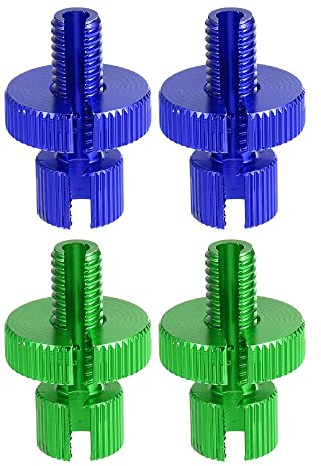 X AUTOHAUX 4uds M8 Freno Embrague Cable Línea Ajustador Tornillo Azul Verde
