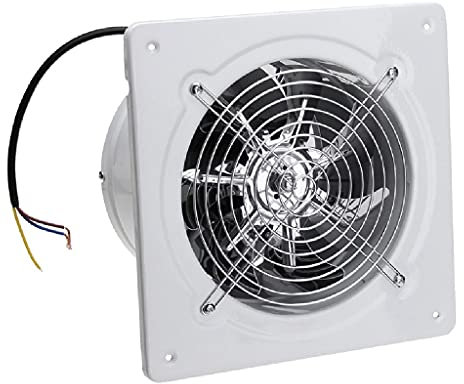 CAZARU Extractor de Aire de Alta Velocidad de 4 Pulgadas y 20w para Inodoro, Cocina, baño, Ventana Colgante de Pared, Extractor de Vidrio pequeño, Ventiladores de Escape