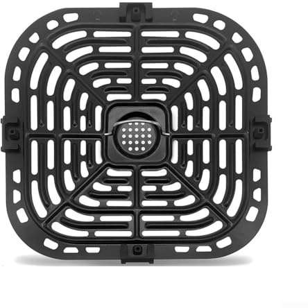 Air Fryer Grill Pan,23cm*24cm Non-Stick for Air Fryers Crisper Plate Fry Pan Accessories(1 * Air Fryer Grill Pan)