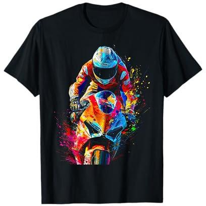 Motorbike Colorful Motocross Bikes for Boys T-Shirt