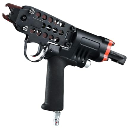 Pistola de clavos eléctrica portátil Pistola De Clavos Neumática Tipo C, Herramienta De Clavado De Aire, Alicates De Anillo De Jaula, Grapadora For El Hogar, Pistola De Clavar DIY SC760/SC7C/SC7E para