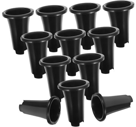 TINEASUR 12pièces Pots De Fleurs Plastique Respirants Pots De Culture pour Orchidées Contenants De Jardinage Élevés Et Renforcés