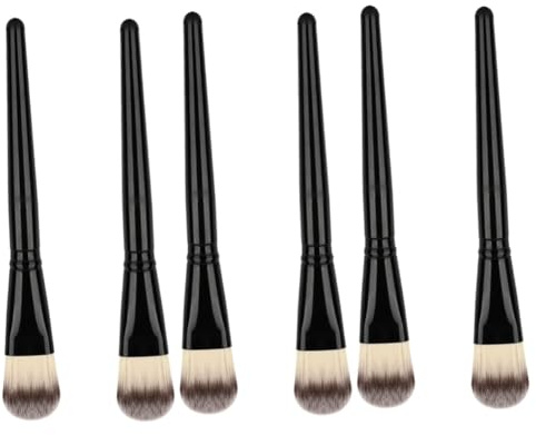Healeved 6pezzi Nylon Hair Facial Mask Brush Applicator Strumenti Di Bellezza Per Maschere Perfetti Per Applicare Maschere Viso e Lozioni Design Elegante e Funzionale