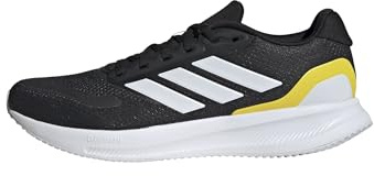 adidas För Män RUNFALCON 5 RUNNING SHOES, Core Black/Cloud White/Yellow, 43 1/3 EU