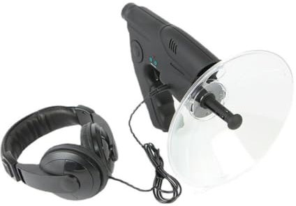 AMSLSIU Micrófono monocular parabólico con Control de frecuencia preciso, para Escucha a Larga Distancia, micrófono direccional ABS