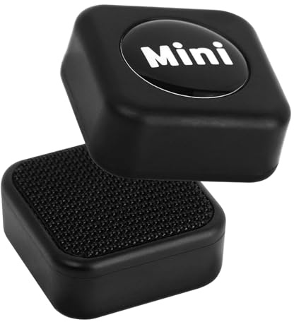 Fuitke 2PCS Aquarium Glass Magnetic Cleaning Brush, 3cm Mini Fish Tank Glass Cleaner Brush No Scratch Algae Scraper Compact Moss Dirt Remover Window Strong Magnet Cleaning Tool for Small Tank(Square)