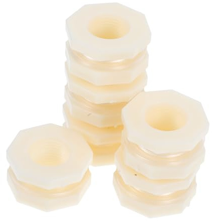 Cabilock 6 piezas Conector de Tanque de Agua de Accesorios para Sistemas de Almacenamiento y Riego de Agua Color Beige Resistente Fríos