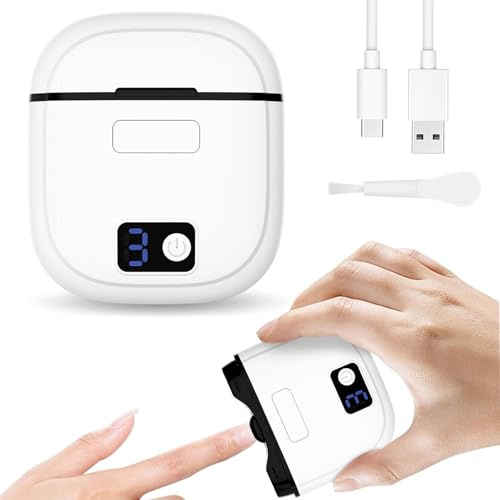 Electric Nail Clippers for Seniors, 2026 Improved Rechargeable Electric Fingernail Clippers, 3 Speeds Automatic Nail Clippers with LED Light, Electric Nail Trimmer for Adults Seniors Baby Kids