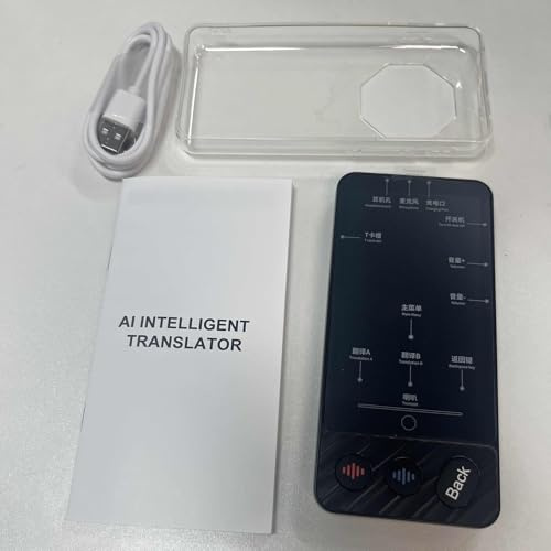 Dioche Le Traducteur de Langue Portable M50 Prend en Charge la Traduction Vocale de 142 Langues, la Traduction Hors Ligne et l'explication Instantanée des Enregistrements Texte/Photo/Audio. Il
