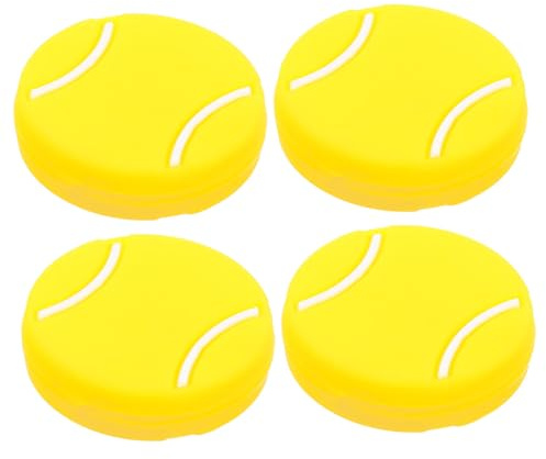 DEARMAMY Ammortizzatori Tennis in Silicone 4 Pezzi Smorzatore Vibrazioni Racchetta Piccoli Antivibrazione per Tennis Accessori Sport all’Aperto