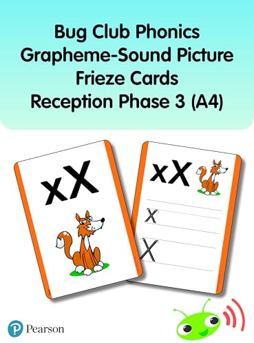 Bug Club Phonics Grapheme-Sound Picture Frieze Cards Reception Phase 3 (A4) (Phonics Bug)