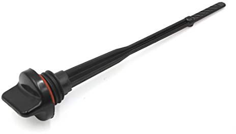 sourcingmap Black Plastic Motorcycle Engine Oil Level Gauge Dipstick 15cm Length