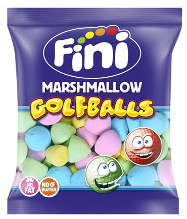 Fini Marshmallows assorted Golf Balls 125 pieces | Ideal für Veranstaltungen, Geburtstage, Halloween oder Weihnachten.