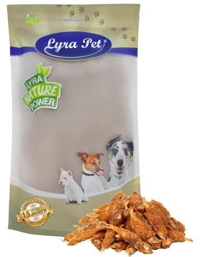 Lyra Pet® 1 kg Wrap mit Hühnerfleisch und Fisch - Kausnack für Hunde | Leckerli für Hunde – Proteinreicher Kauartikel mit Huhn & Fisch – Idealer Belohnungs- und Trainingssnack – Gut verträglich