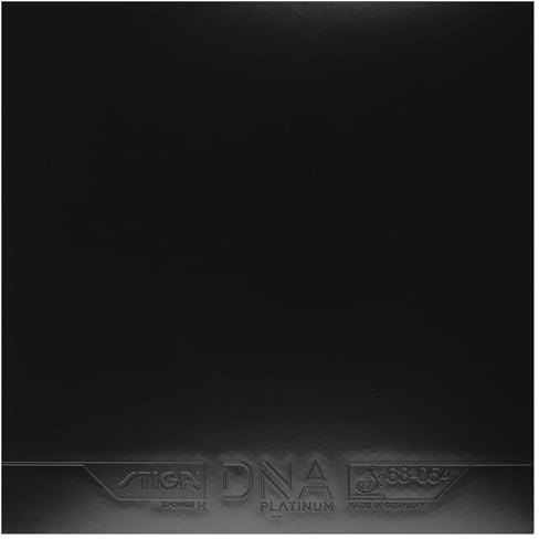 STIGA Goma de Tenis de Mesa DNA Platinum H, 2.3 con un Agarre Superior y un Giro Óptimo, Negro