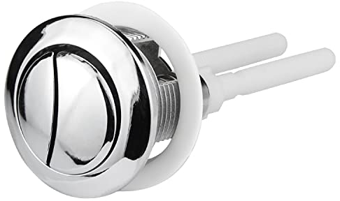Toilet Push Button Flush Replacement, Ancable Dual Toilet Flush Button Round Head Toilet Flush Button Replacement Accessories for Bathroom Toilet Water Tank Repair