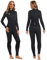 Neoprenanzug Damen Neopren Thermo Schwimmanzug - 3MM UV Schutz Herren Tauchanzug Lange Ärmel Rückenreißverschluss Ultra Stretch Schwarz Wetsuit Outdoor Taucher Thermoanzug für Tauchen Schwimmen M