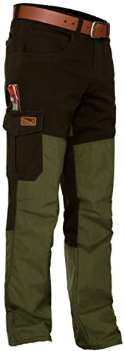 La Chasse® Hundeführer-Durchgehhose Survival Jagdhose Herren Oliv/grün mit Cordura®-Besatz Jägerjeans