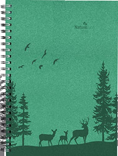 Wochenplaner Nature Line Forest 2024 - Taschen-Kalender A5 - 1 Woche 2 Seiten - Ringbindung - 128 Seiten - Umwelt-Kalender - mit Hardcover - Alpha Edition