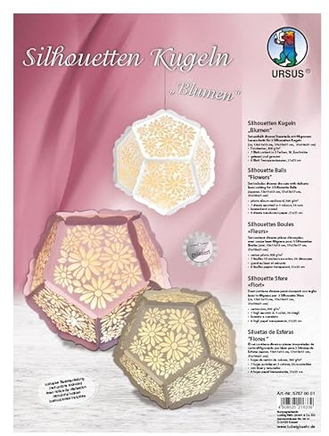 Silhouetten-Kugeln Blumen''
