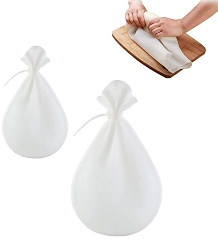 2 Pezzi Sacchetti per Impastare, Sacchetto per Impastare Farina, Borsa Silicone Impastare, Multifunzionale per Impastare la Farina di Silicone, Sacchetto di Impastamento, per Fare Pane, Pasticcini